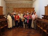 Foto de grupo en el coro del Monasterio de Santo Domingo el Real, tras el rezo de Vispera.