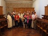 Foto de grupo en el coro del Monasterio de Santo Domingo el Real, tras el rezo de Vispera.