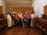 Foto de grupo en el coro del Monasterio de Santo Domingo el Real, tras el rezo de Vispera.
