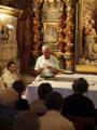 Celebración de la Eucaristía en la cueva de Santo Domingo