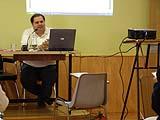 El delegado de la Provincia de España para el II Congreso Internacional presentando las conclusiones del mismo