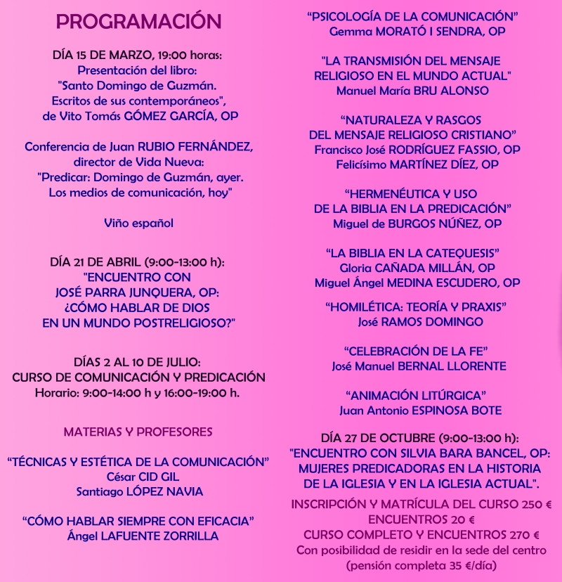 Curso Predicaci&oacute;n y Comunicaci&oacute;n