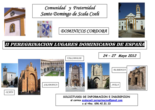 II Peregrinaci&oacute;n Lugares Dominicanos de Espa&ntilde;a